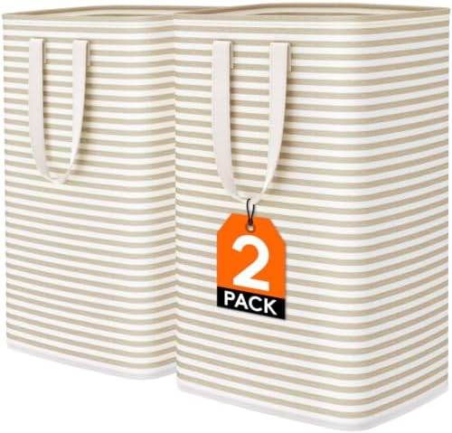 Lifewit 75L Large Laundry Baskets, 2 Pack, Reinforced Handles by Lifewit