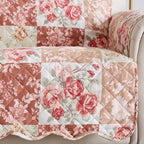 Great Bay Home Reversible Floral Patchwork Chair Furniture Protector - Image 2