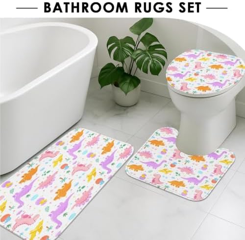 Britimes Bathroom Sets with Shower Curtain and Rugs Set of 4 - Image 5