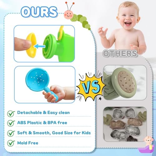 Baby Bath Toys for Kids Ages 1-3 Toddler Bath Toys Mold Free Bathtub Toys for - Image 3