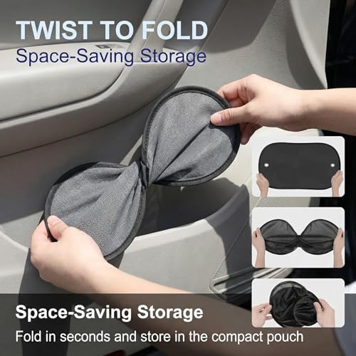 2 PCS Car Window Shades, 19.7" × 11.8" Car Windows Shade - Image 5