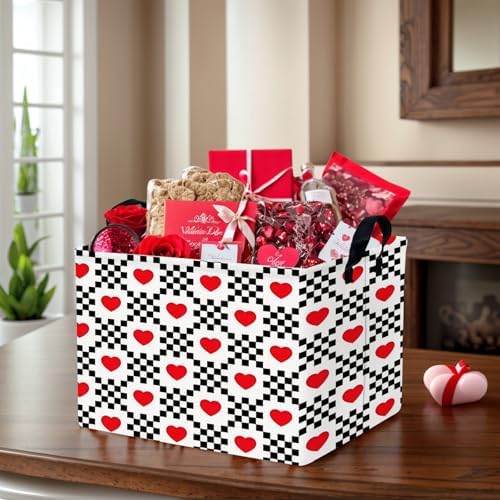 Valentine's Day Basket for Gifts Empty Cute Heart Large Gift Basket Decorative - Image 6