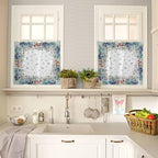 Fall Thanksgiving Kitchen Curtains and Valances Set, Farmhouse Plaid - Image 4