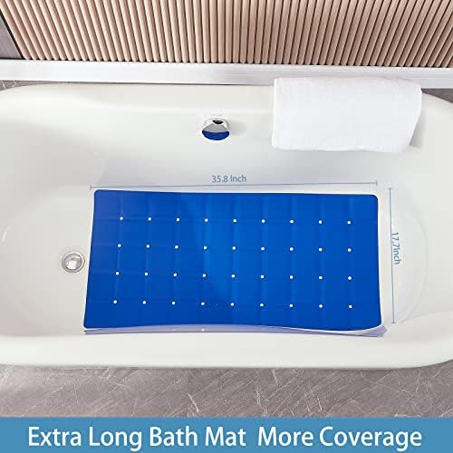 Webos Foldable Silicone Bathtub Mat: Jumbo Size Heavy Duty Safety Bath Mat - Image 2