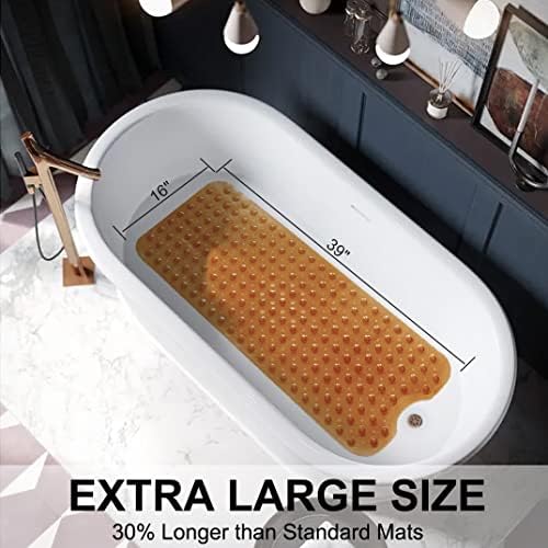 Tree Bud Bathtub Mats for Shower Tub Non-Slip Bath Mat 39 x 16 Inch Extra Long - Image 4