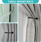 4 Pcs Curtain Tie Backs, Metal Curtain Holdbacks - Image 4