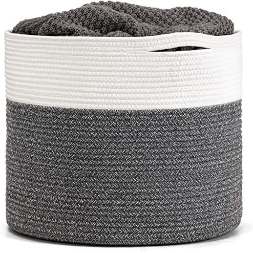Goodpick Woven Blanket Basket Living Room, Toy Bin by Goodpick