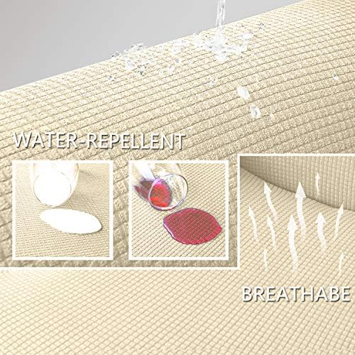 Granbest Premium Water Repellent Wingback Chair Cover 2-Piece High Stretch - Image 3