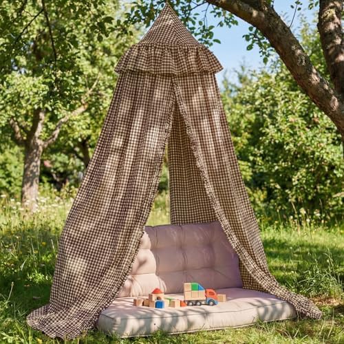 SmoothNovelty Gingham Plaid Bed Canopy by SmoothNovelty