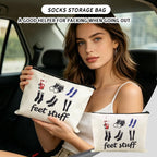 Feet Stuff Storage Bag for Women Men Travel Accessories Zipper Makeup Cosmetics - Image 5