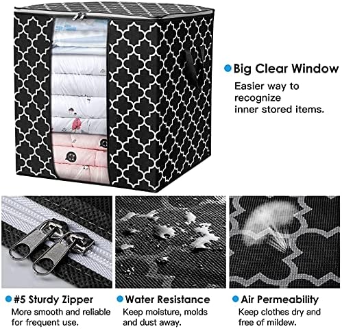 Storage Bags 6 Pack 100L Clothes Organization and Storage Containers - Image 3