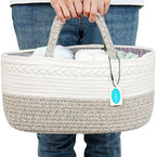 Casaphoria Caddy Organization Woven Cotton Rope Basket storage Caddy or Gift by Casaphoria