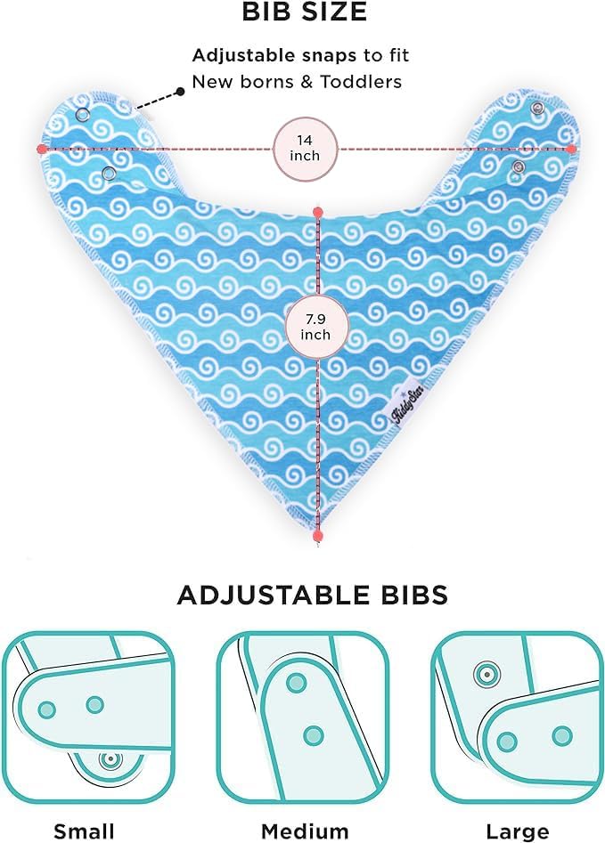 KiddyStar Premium Organic Cotton Bibs - Image 2