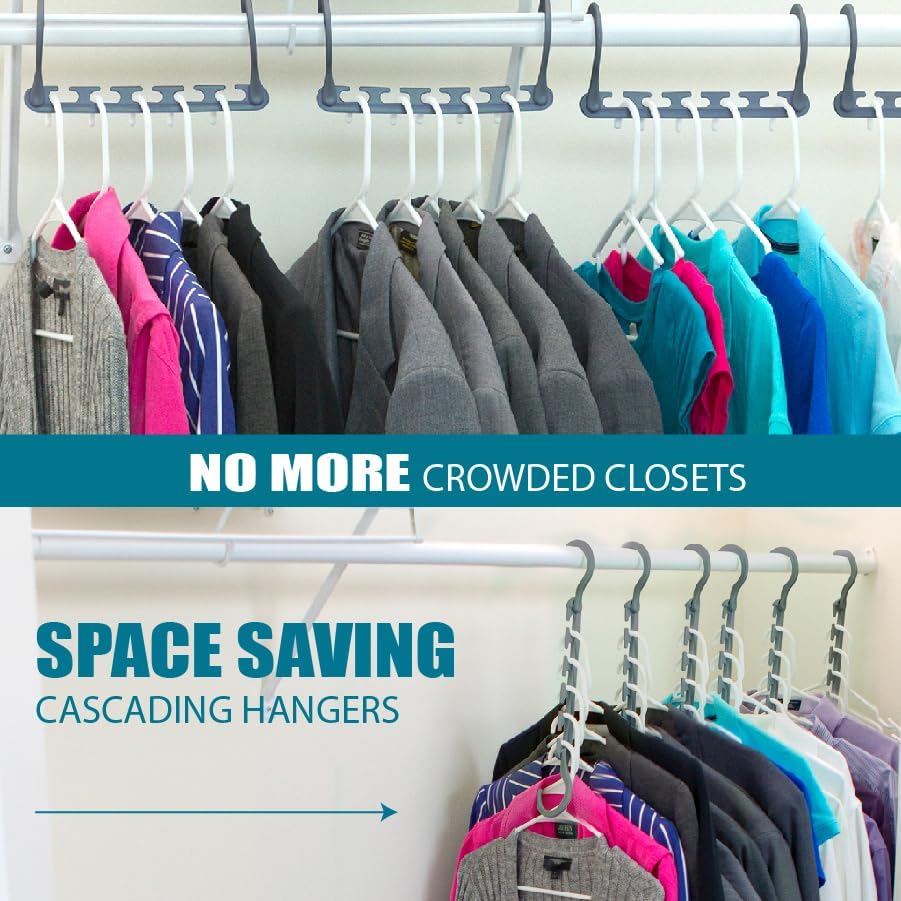 Wonder Hanger Max Space Saving Closet Hangers, 360° Swivel - Image 6