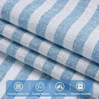 ASPMIZ Linen Kitchen Curtains 24 Inch Length, Farmhouse Boho Button Kitchen - Image 6