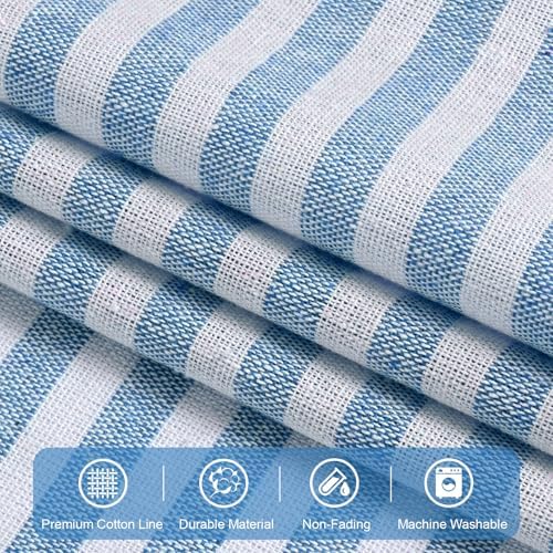 ASPMIZ Linen Kitchen Curtains 24 Inch Length, Farmhouse Boho Button Kitchen - Image 6