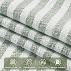 ASPMIZ Farmhouse Cotton Linen Valances - Image 5