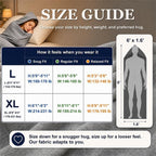 Hooded Hug Sleep Pod Adult Wearable Blanket, Light Washable Swaddle Sack Camp - Image 4