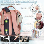 SHITIESHOU Diaper Bag Backpack Baby Bag, Baby Girl Boy Diaper Bag - Image 5