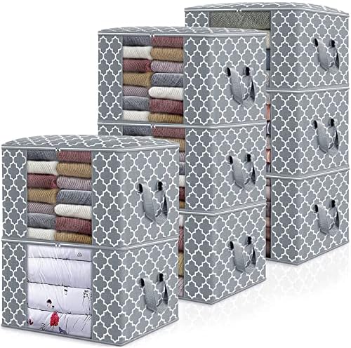 Storage Bags 100L 8 Pack Clothes Organization and Storage Containers by WiseLife