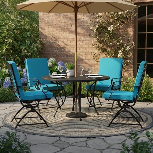 Summsun High Back Patio Dining Chair Cushions 4-Pack, 20 x 20 Inch - Image 2