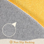 Topotdor Round ABC Area Rug, 71 Inch Soft Floor Carpet - Image 6