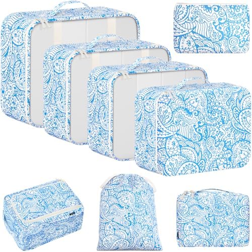 BAGAIL 8 Set Packing Cubes Luggage Packing Organizers by BAGAIL
