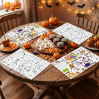 12PCS Halloween Baby Shower Coloring Placemats A Little Boo is Almost Due - Image 4