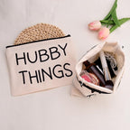Wifey Hubby Things Cosmetic Makeup Storage Bags 2 Pcs - Image 7