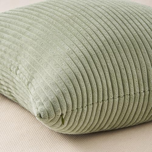 Topfinel 20x20 Pillow Covers Set of 4 Mordern Nordic Green White Throw Pillow - Image 6