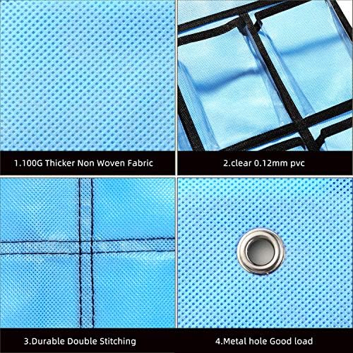 KEEPJOY Classroom Pocket Chart for Cellphone Calculator Holder, 30 Clear Pocket - Image 5