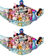 Extra Large Stuffed Animal Storage Hammock 2 Pack | Holds 12 lbs | Corner by LillysLove