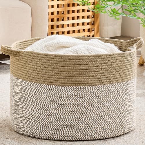 KAKAMAY Large Blanket Basket by KAKAMAY