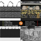 Femuar Car Trunk Organizer, Large Capacity Backseat Organizer, Collapsible - Image 2