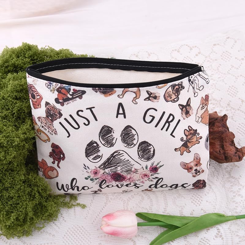 Dog Puppy Makeup Bag Jcat A Girl Who Loves Dogs Comsetics Pouch - Image 4