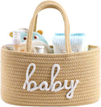 Baby Diaper Caddy Organizer, Nursery Storage Bin Basket by ZOMBATI