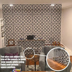 Stepstall 12 Pcs PVC Hanging Room Divider, Thick Decorative Flower Design Room - Image 5
