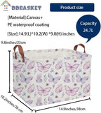 Rectangular Kids Baskets Butterfly Basket Kids Storage Bins Girls Basket Cute - Image 2