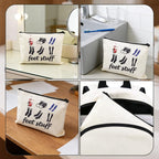 Feet Stuff Storage Bag for Women Men Travel Accessories Zipper Makeup Cosmetics - Image 4