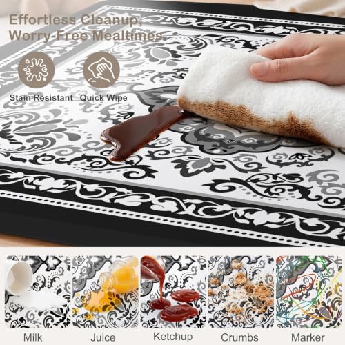 Splat Mat for Under High Chair Waterproof Non Slip Floor Mat for Baby - Image 4