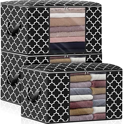 Storage Bags 100L 3Pack Clothes Organization and Storage Containers by WiseLife