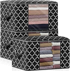 Storage Bags 100L 3Pack Clothes Organization and Storage Containers by WiseLife