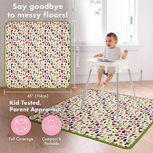 BapronBaby Market Fresh Produce Waterproof Splash Mat Catch All Floor Cover - Image 4