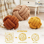 Uvvyui Knot Pillow Ball, Soft Home Decorative Pillows, Round Throw Pillow - Image 4