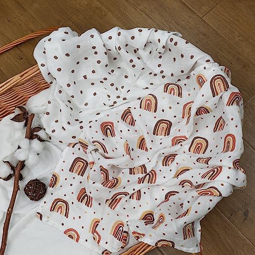 GLLQUEN BABY Receiving Blankets Muslin Swaddle Blanket - Image 4