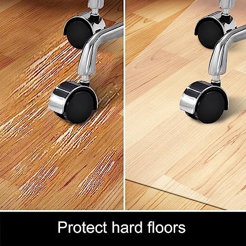 Kuyal Clear Chair mat for Hardwood Floor 46 x 46 inches - Image 3