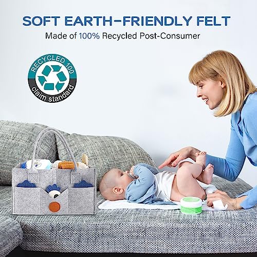 Maliton Felt Diaper Caddy Organizer - Image 3