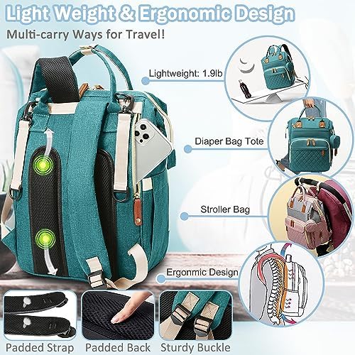 SHITIESHOU Diaper Bag Backpack Baby Bag, Baby Girl Boy Diaper Bag - Image 5