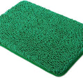 Yeaban Chenille Emerald Bathroom Rug 20"x32", Non-Slip Rubber Backing by Yeaban