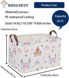 Baskets Nursery Basket Storage Bins Rectangular Cute Storage Bin Organizer Book - Image 2